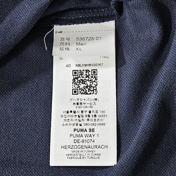 Puma Red Bull Racing T Shirt Mens XL Navy Blue Polo Sergio Perez F1 SP11 Logo - Picture 9 of 13